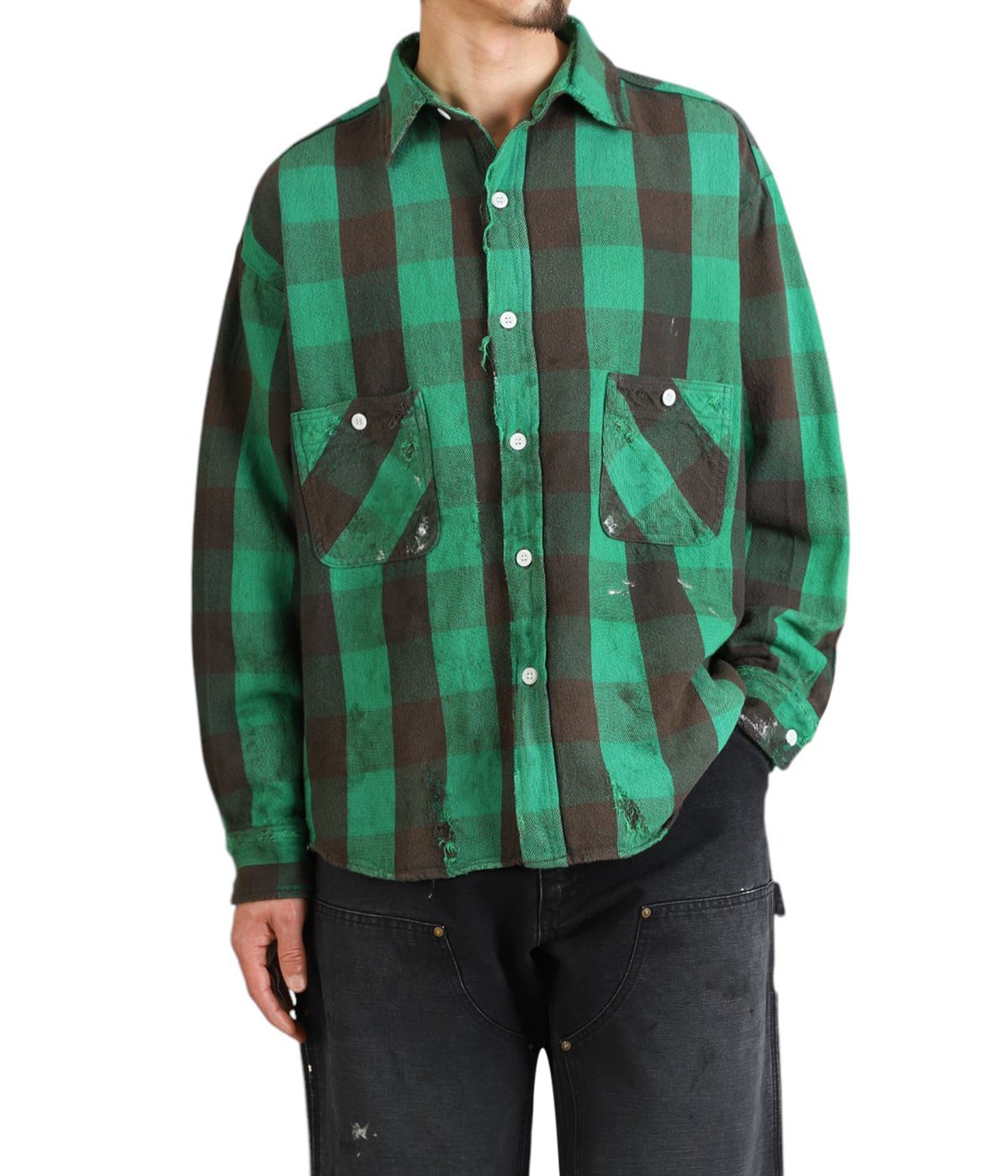 トップス SAINT MICHAEL FLANNEL SHIRT CHECK FLANNEL SHIRT CHECK (MENS) – HIRSHLEIFERS