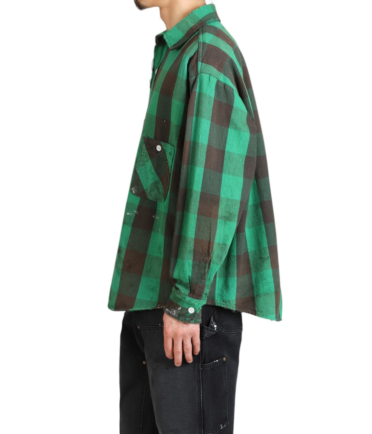 トップス SAINT MICHAEL FLANNEL SHIRT CHECK SAINT Mxxxxxx]FLANNEL SHIRT/CHECK/BLUE(SM-HR8-0000-040) – R&Co.