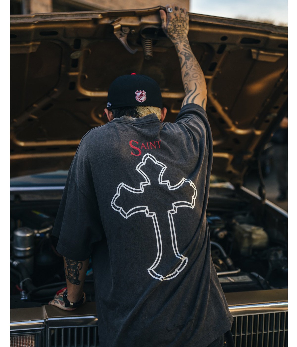 SAINT Mxxxxxx セント マイケル SS25 SS TEE/ALIEN / BLK - NUBIAN