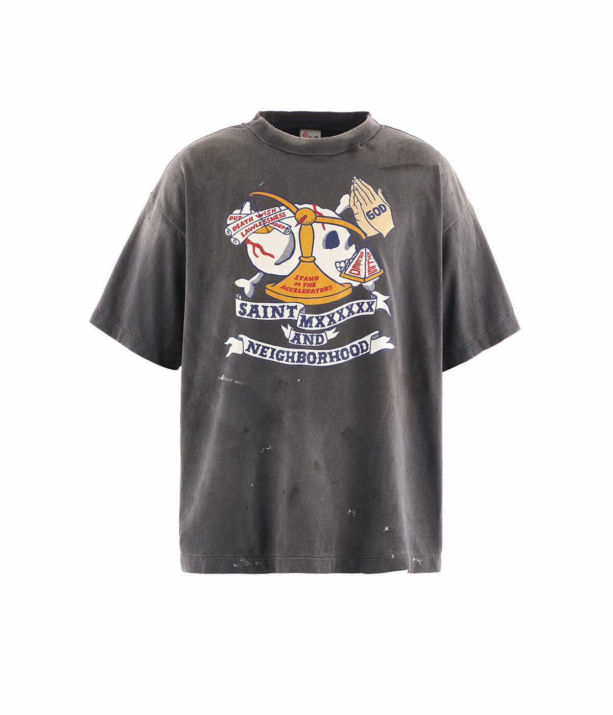 SAINT MICHAEL × Cactus Plant Flea Market CPFM SMILE Tシャツ