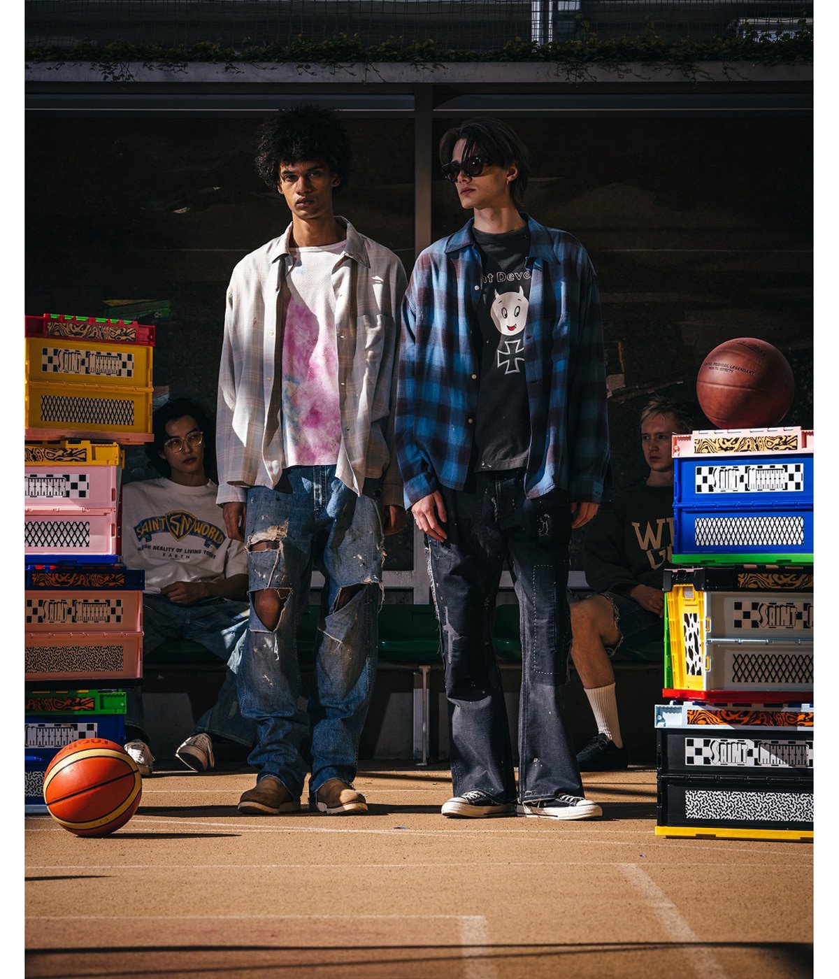 RAYON SHIRT/CHECK | SAINT Mxxxxxx(セント マイケル) / トップス 長袖