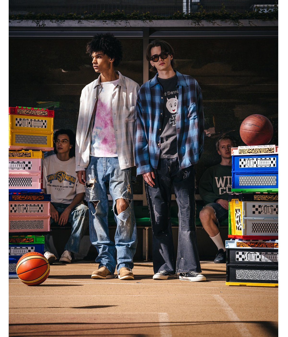 RAYON SHIRT/CHECK | SAINT Mxxxxxx(セント マイケル) / トップス 長袖