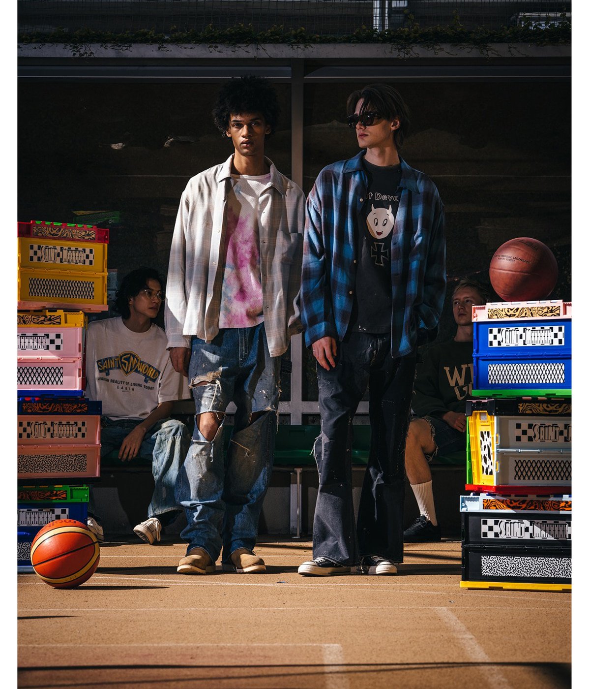 RAYON SHIRT/CHECK | SAINT Mxxxxxx(セント マイケル) / トップス 長袖