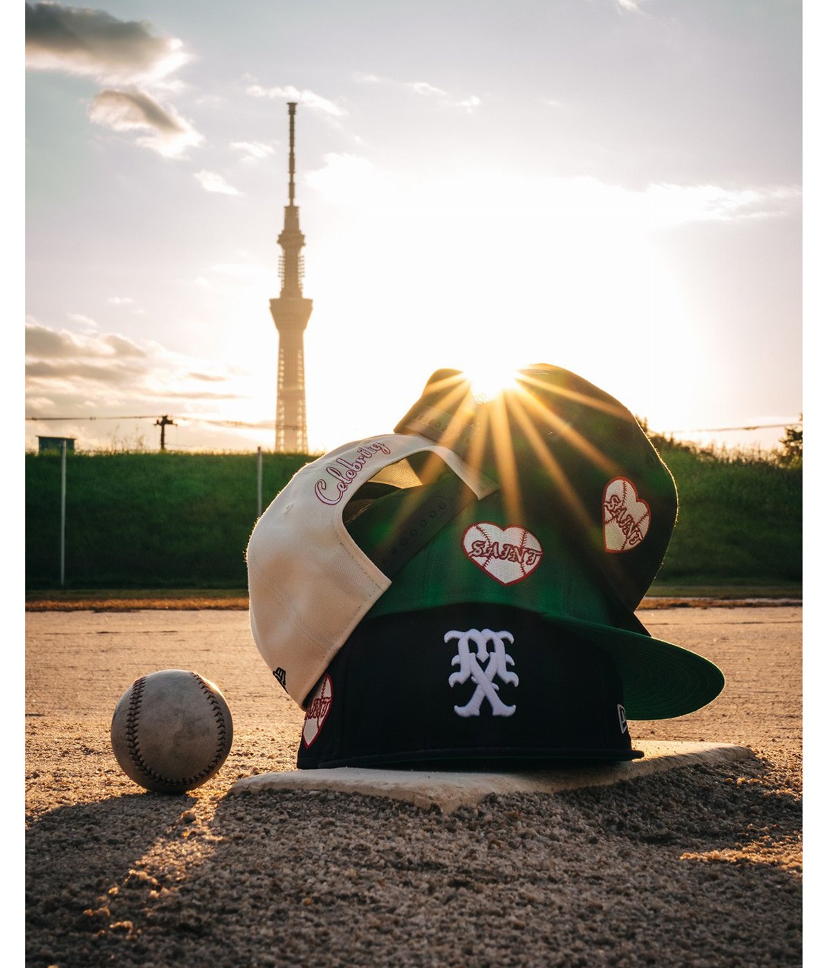 山梨県甲府市黒平産 スモーキークォーツホワイトキャップセプター NEWERA_CAP/CELEBRITY | SAINT Mxxxxxx(セント マイケル) / 帽子