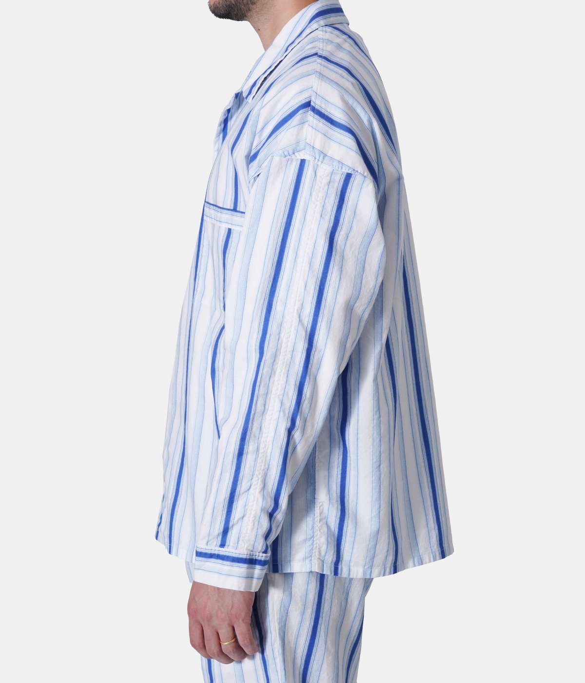 値下げ　SAINT MICHAEL PJ SHIRT STRIPE