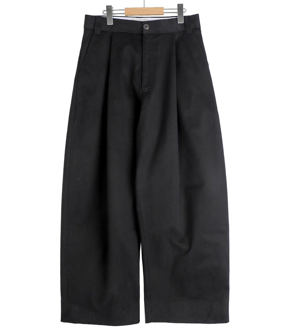 SORTE VOLUME PLEAT PANT -PEACHED COTTON TWILL- | STUDIO NICHOLSON