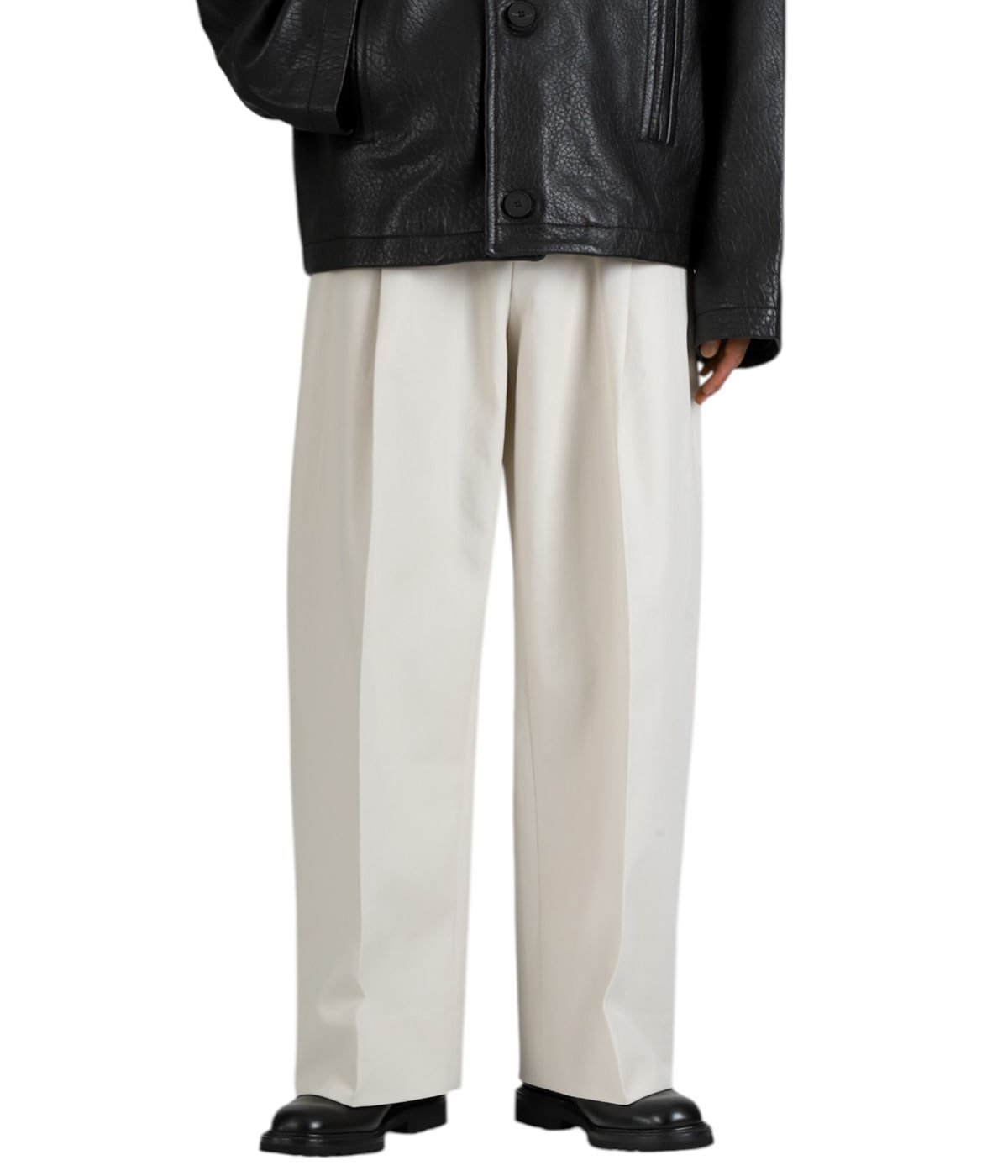 CURVED LEG PANTS - SOFTST VINTAGE TWILL - | STUDIO NICHOLSON