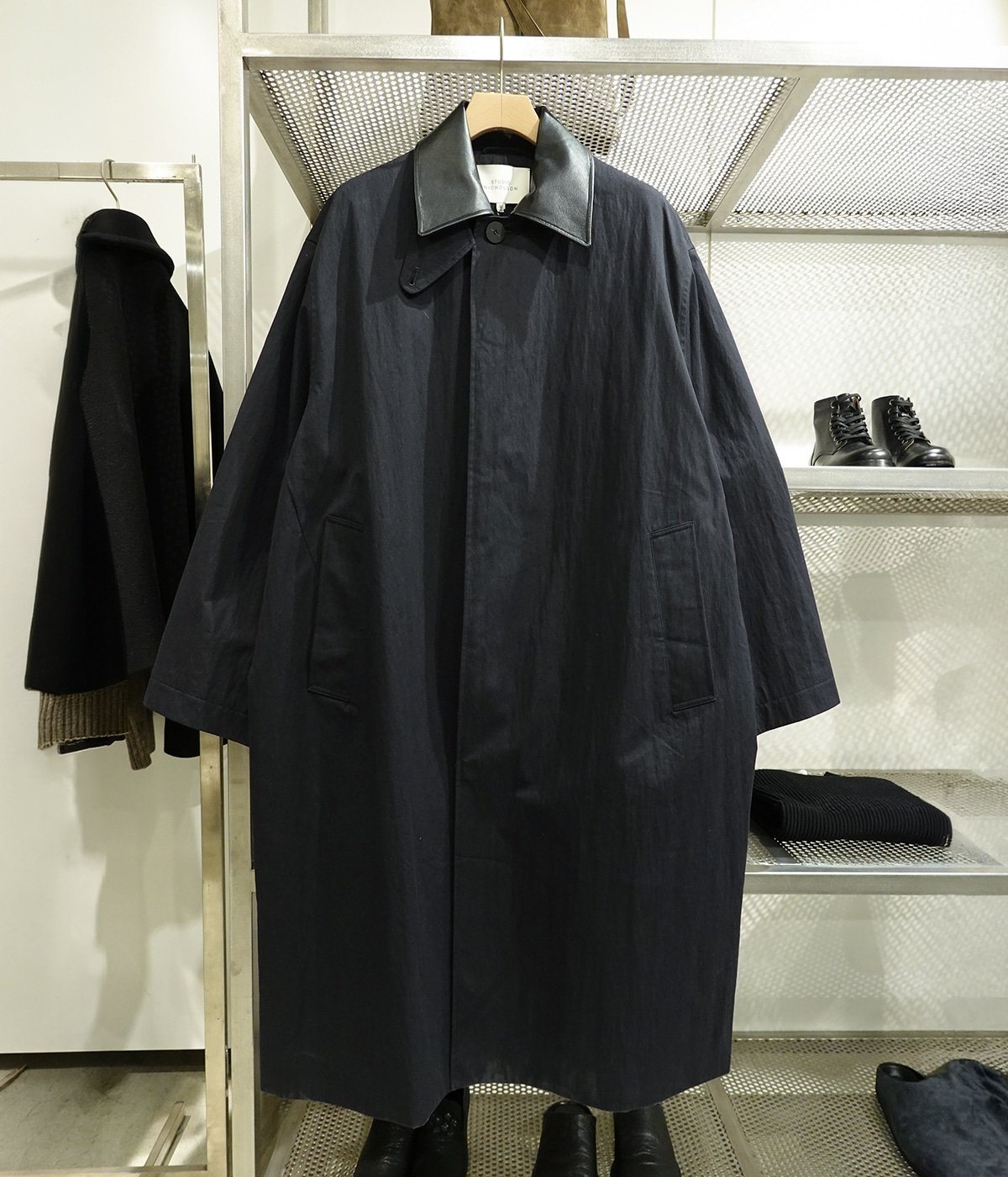 予約】REVERE TRENCH COAT -WASHED WEATHER CLOTH- | STUDIO NICHOLSON