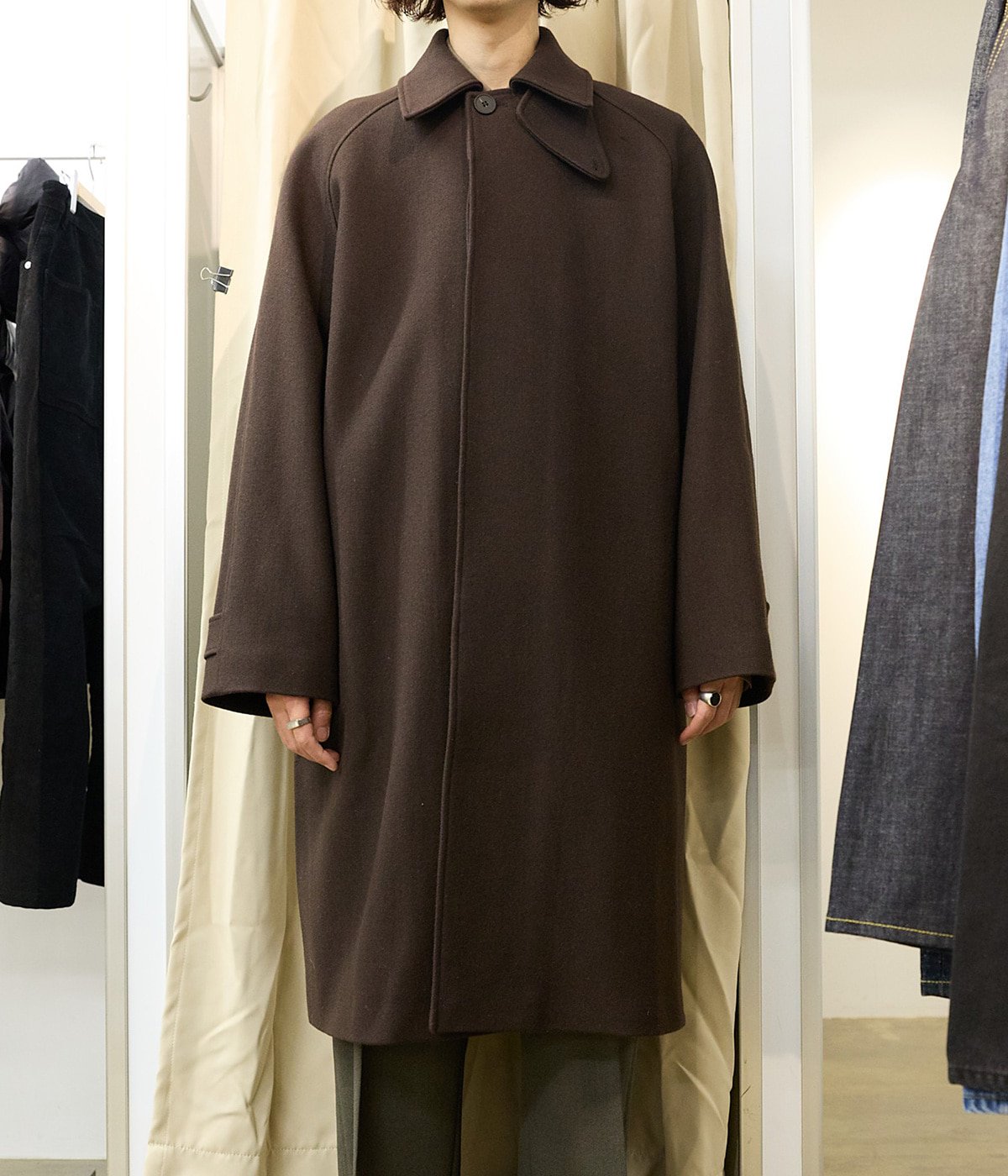 予約】RAGLAN WOOL COAT - MELTON WOOL - | STUDIO NICHOLSON