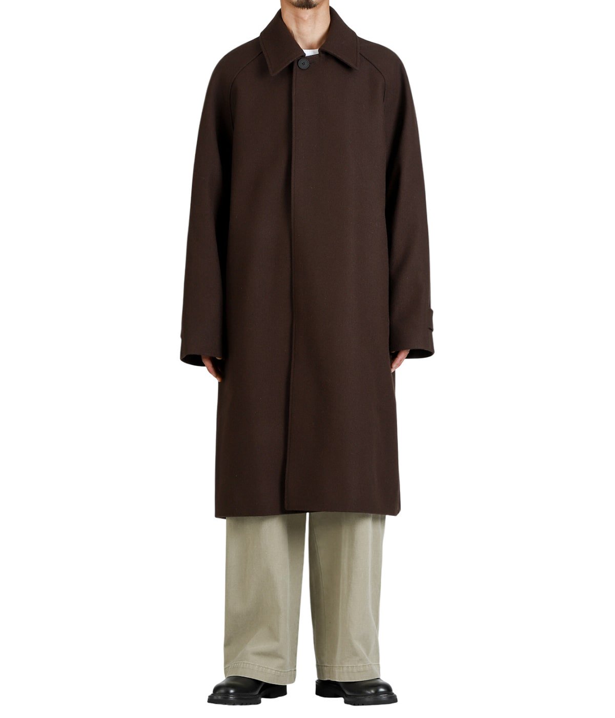 RAGLAN WOOL COAT - MELTON WOOL - | STUDIO NICHOLSON(スタジオ
