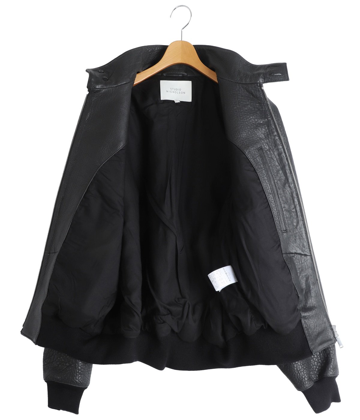 OVER HARRINGTON JACKET SNM-1355 -TEXTURED LEATHER- | STUDIO
