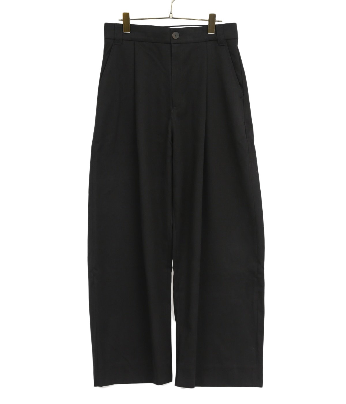 SORTE PEACHED COTTON TWILL VOLUME PLEAT PANTS | STUDIO NICHOLSON ...