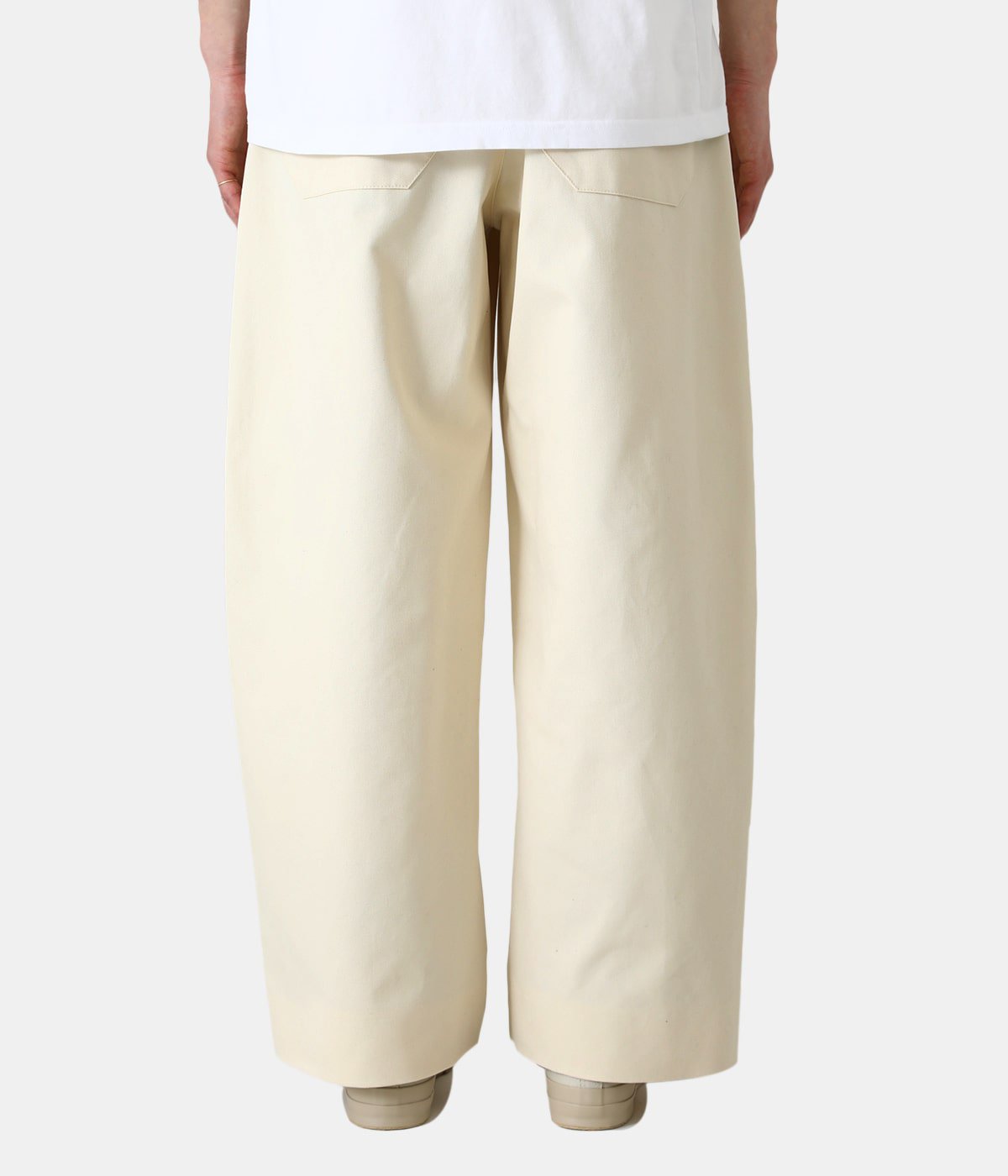 SORTE PEACHED COTTON TWILL VOLUME PLEAT PANTS | STUDIO NICHOLSON