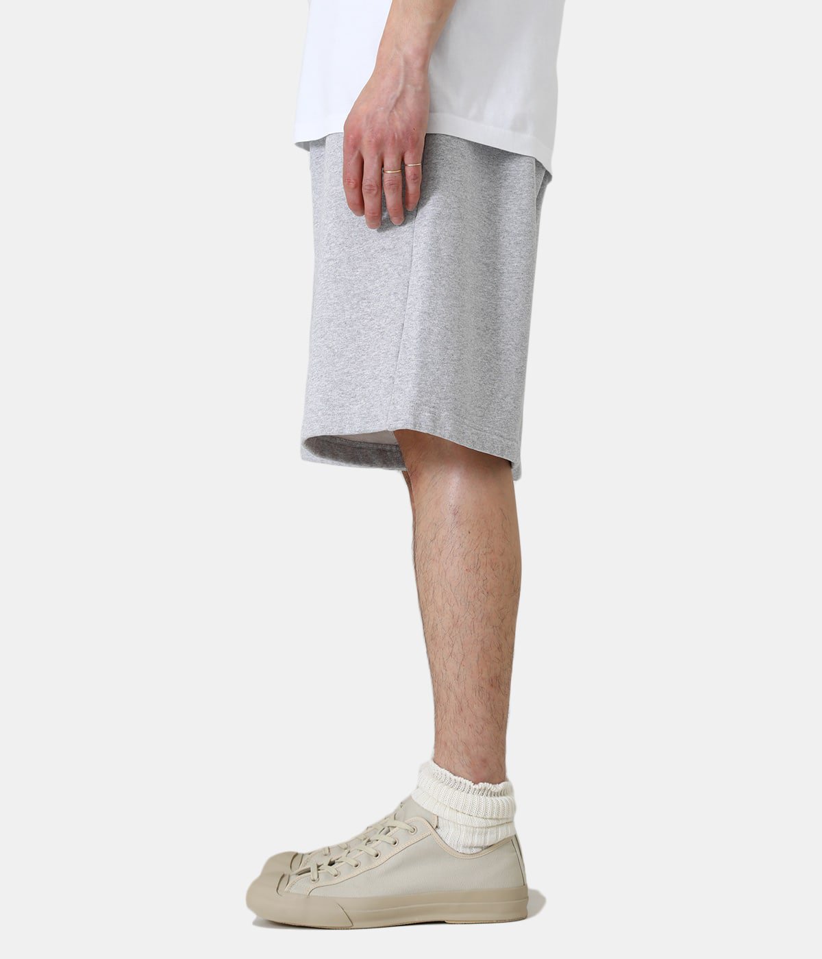 DAMON FLEECEBACK JERSEY SHORTS | STUDIO NICHOLSON(スタジオ