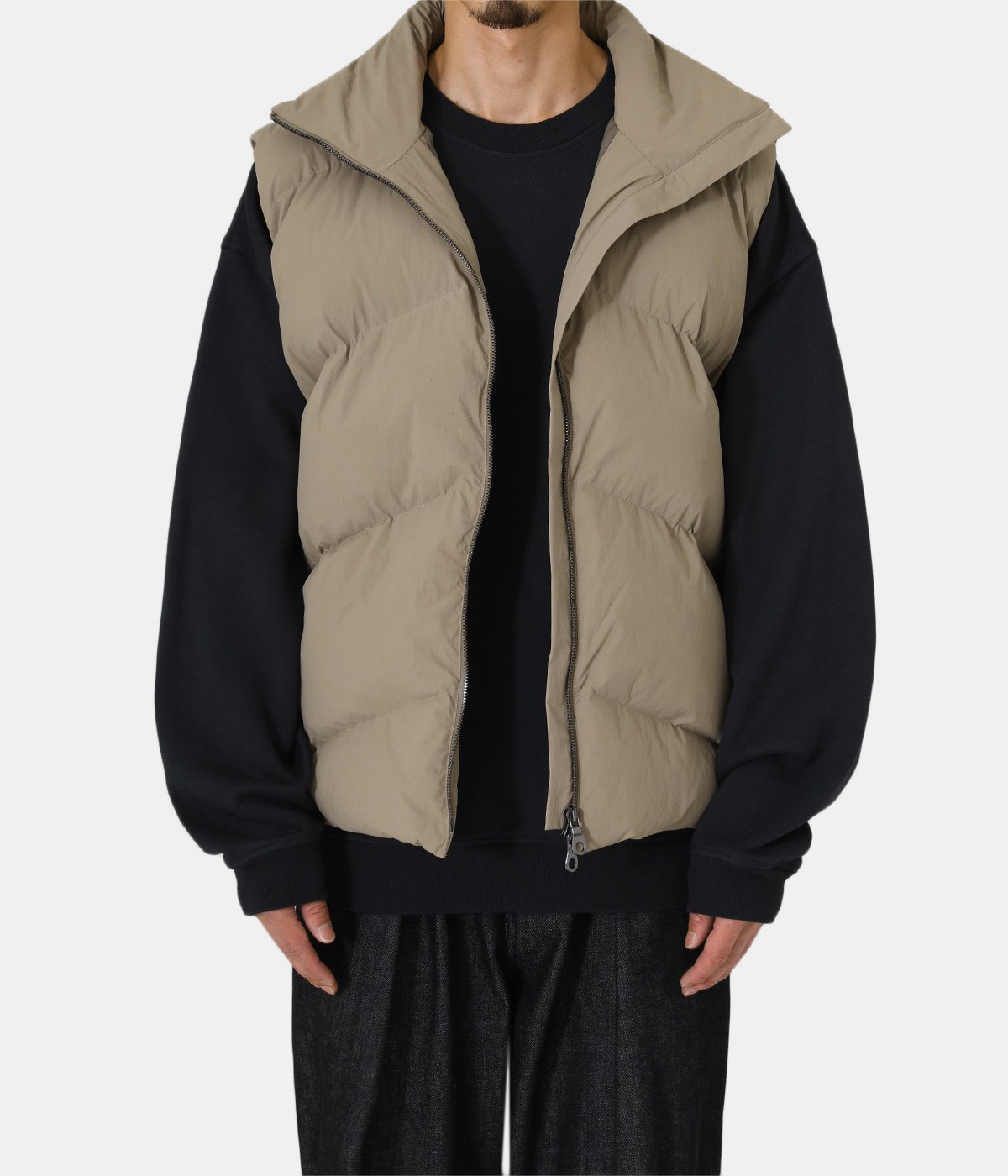 INJECTION ECODOWN PUFFER DOWN VEST - アウター