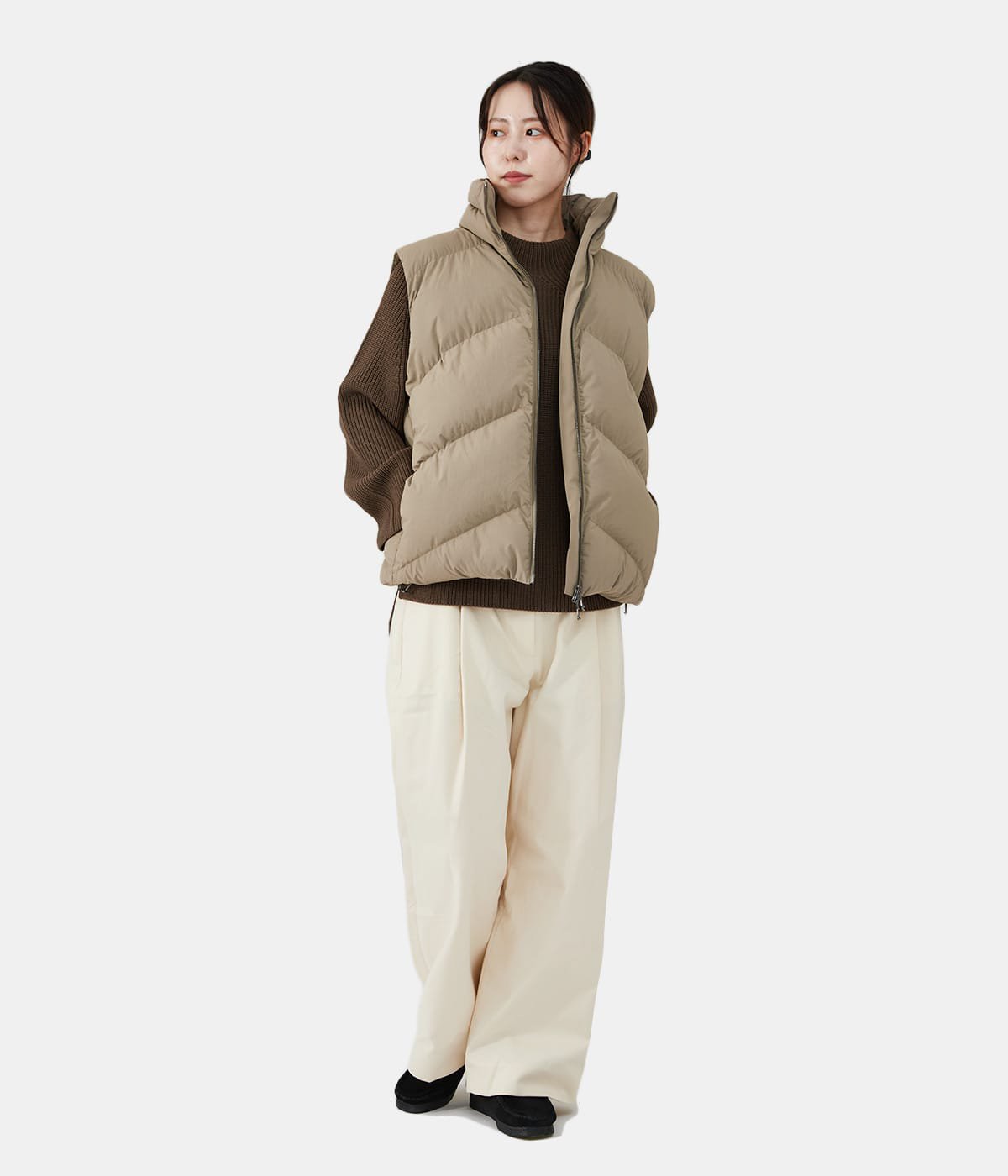 INJECTION ECODOWN PUFFER DOWN VEST - アウター