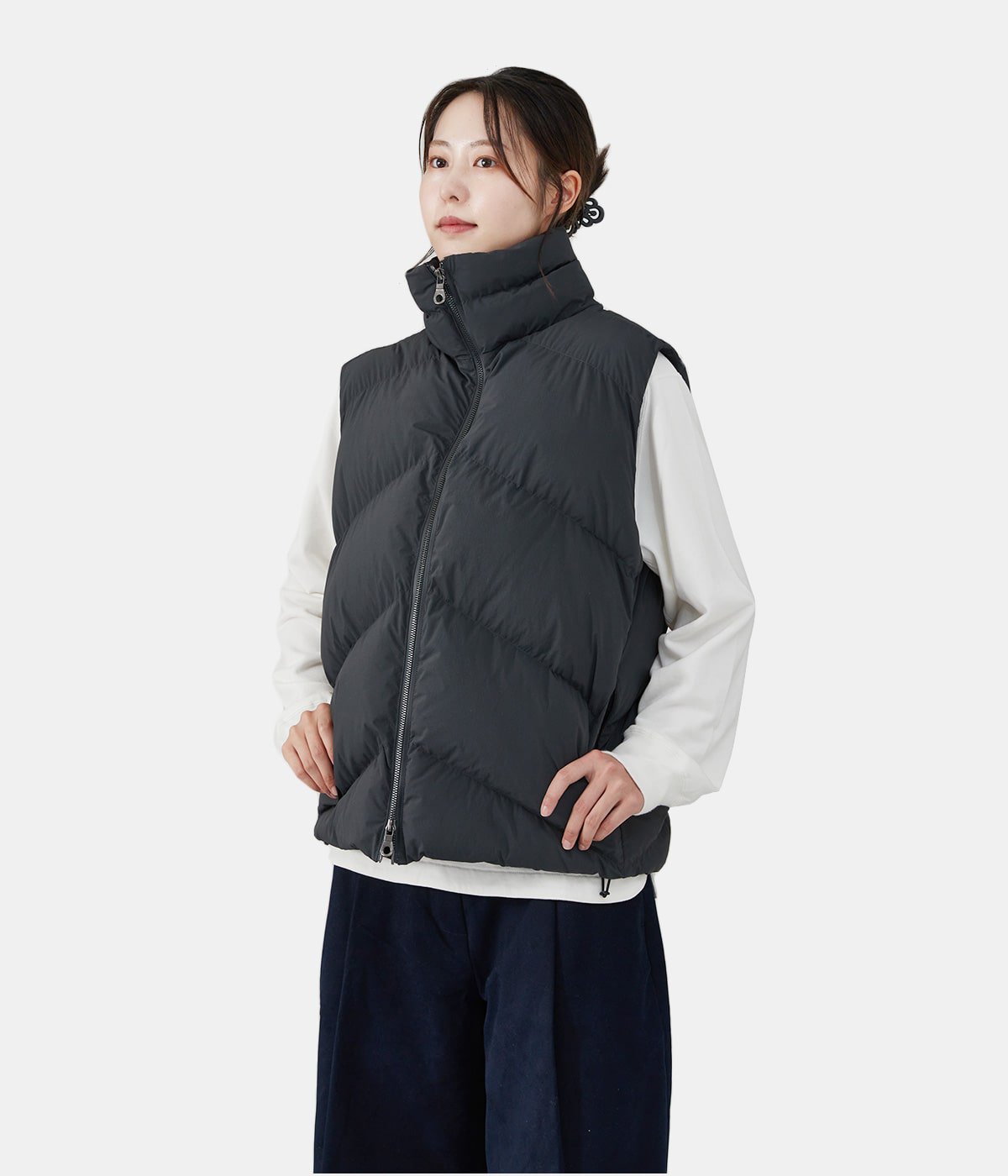 レディース】INJECTION ECODOWN PUFFER VEST | STUDIO NICHOLSON