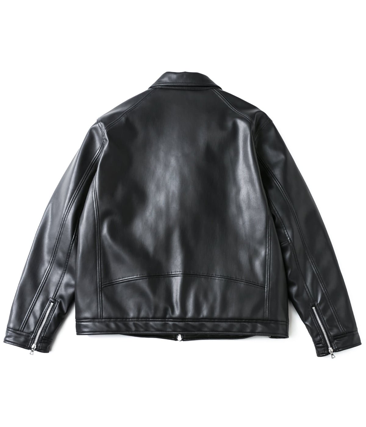 SUSTAINABLE LEATHER SINGLE RIDER’S JACKET