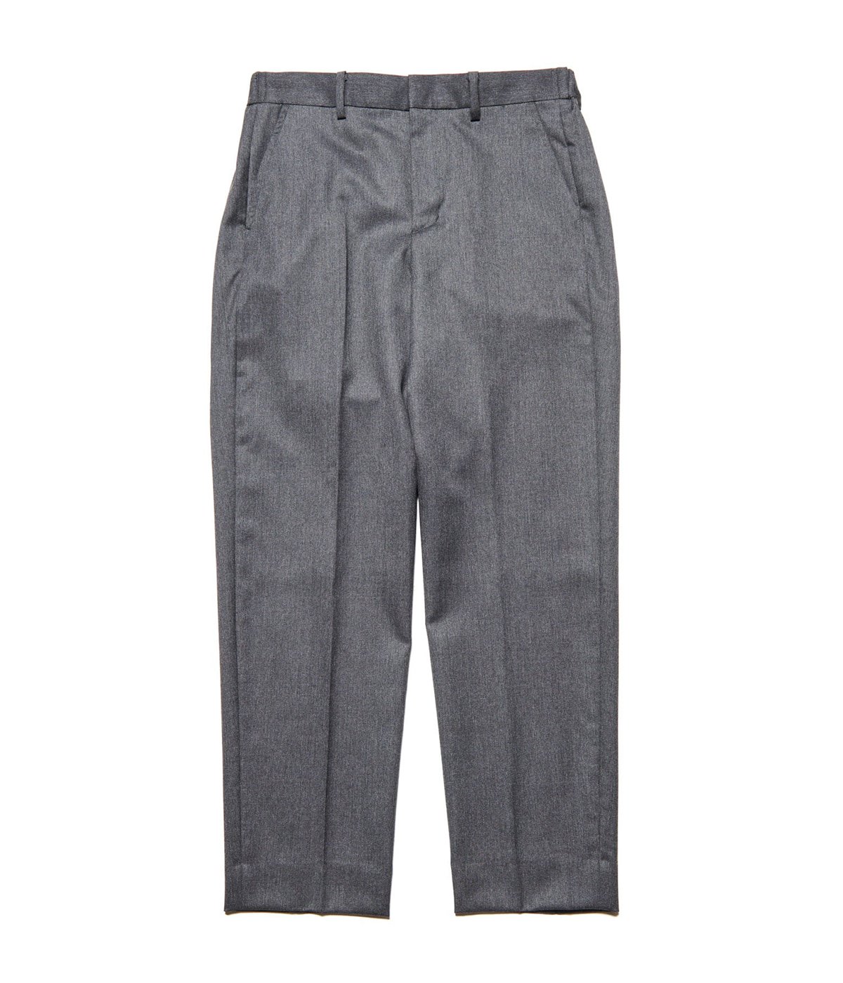 FLANNEL WOOL SHIRRING SLIM-FIT SLACKS | SOPHNET.(ソフネット