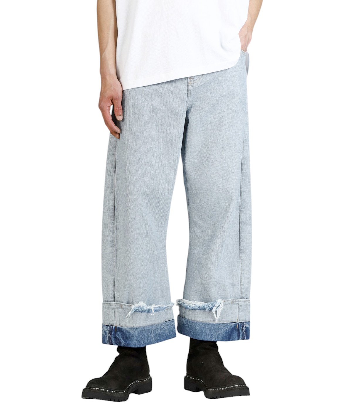 DEAN BLUE / Oversized denim trousers | MARINA YEE(マリナ