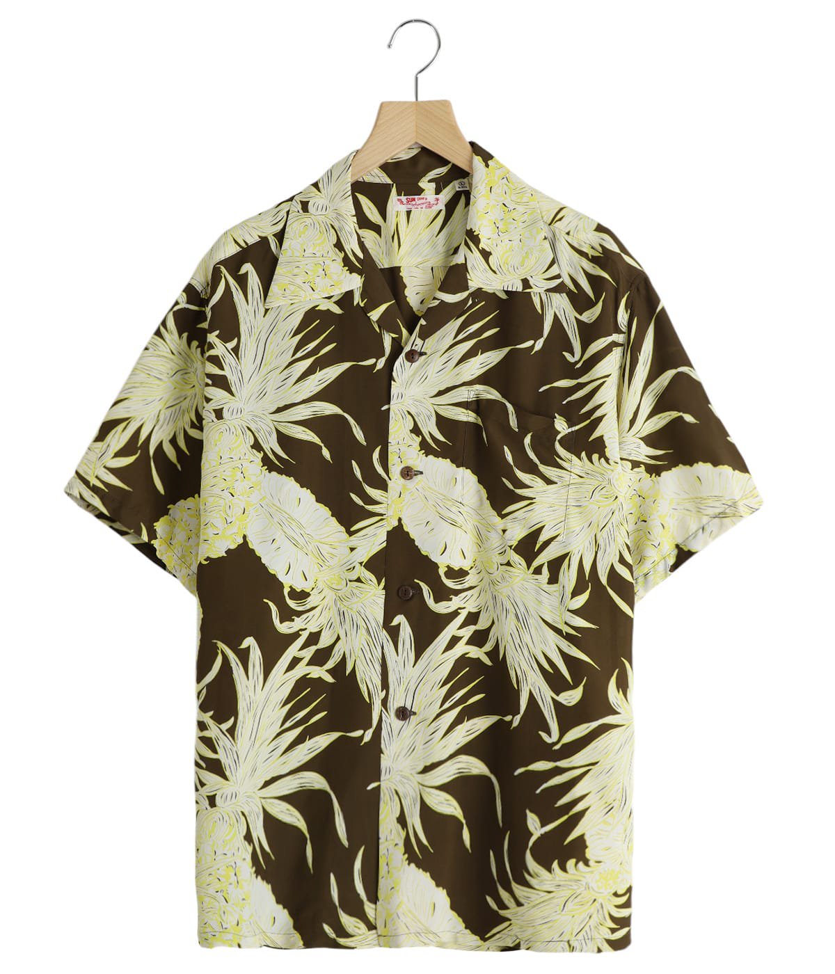 ISLAND PINEAPPLE“ S/S RAYON HAWAIIAN SHIRT | SUN SURF(サンサーフ