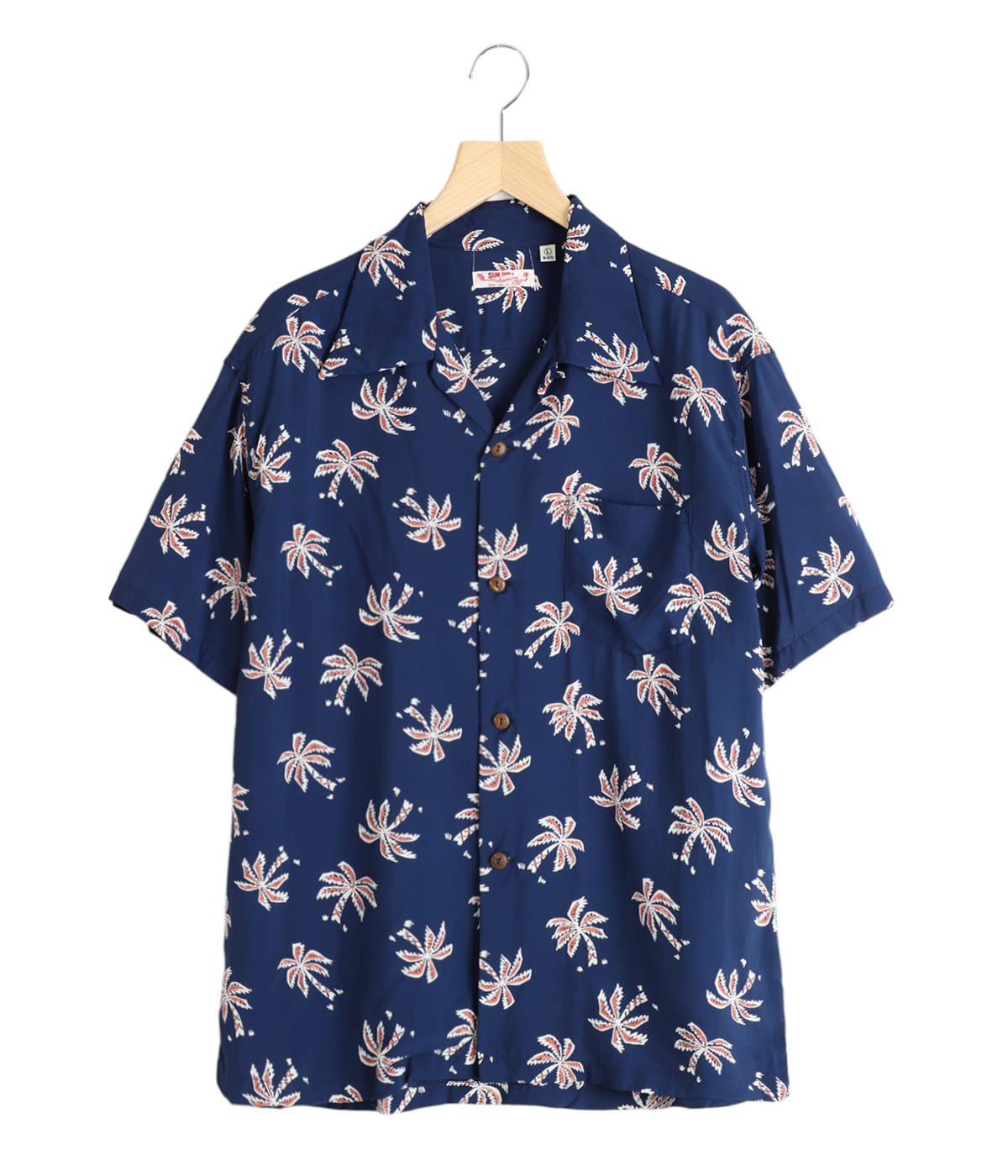 SCATTERED PALMTREE“ S/S RAYON HAWAIIAN SHIRT | SUN SURF