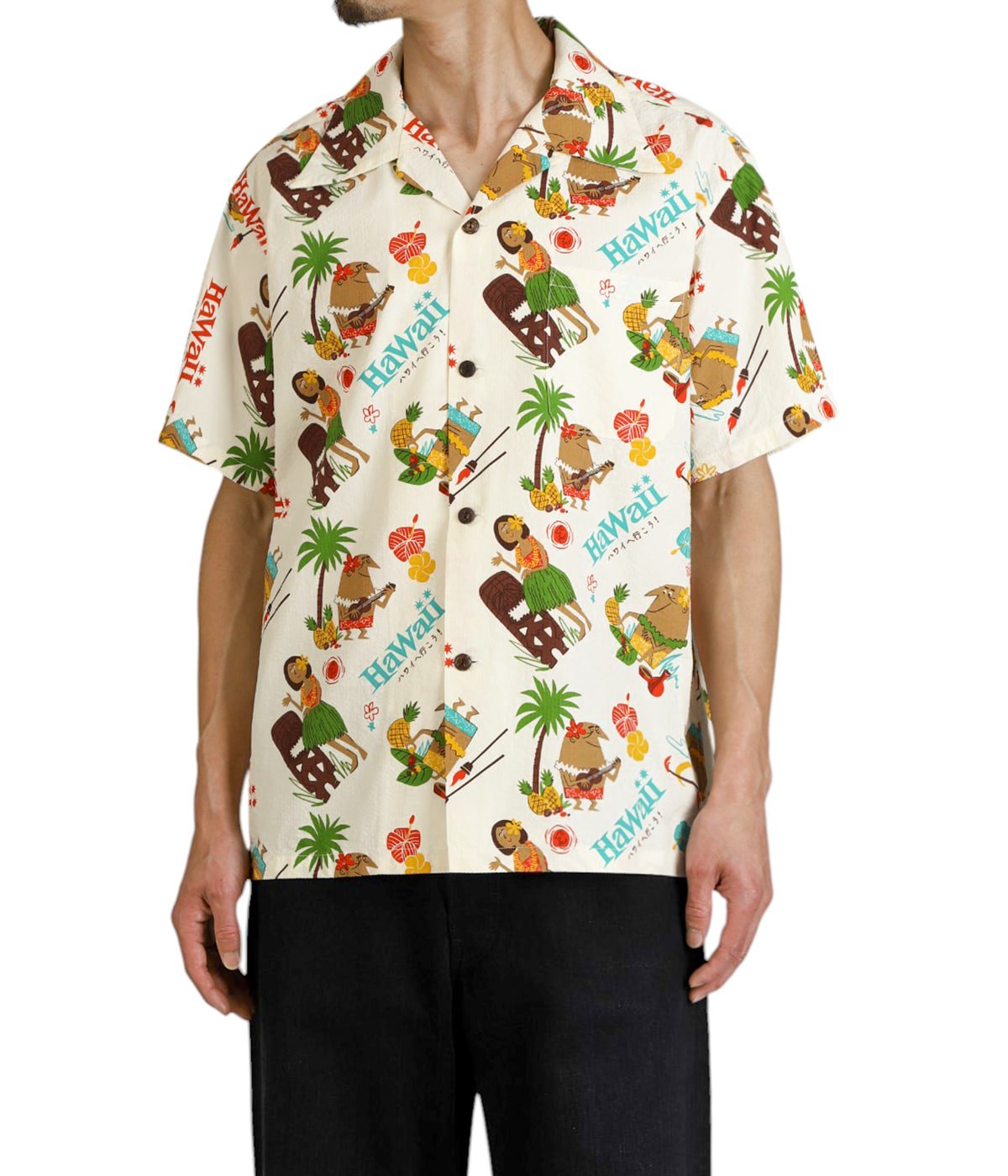 TRIP TO HAWAII“ COTTON SEERSUCKER BY 柳原良平 with MOOKIE | SUN