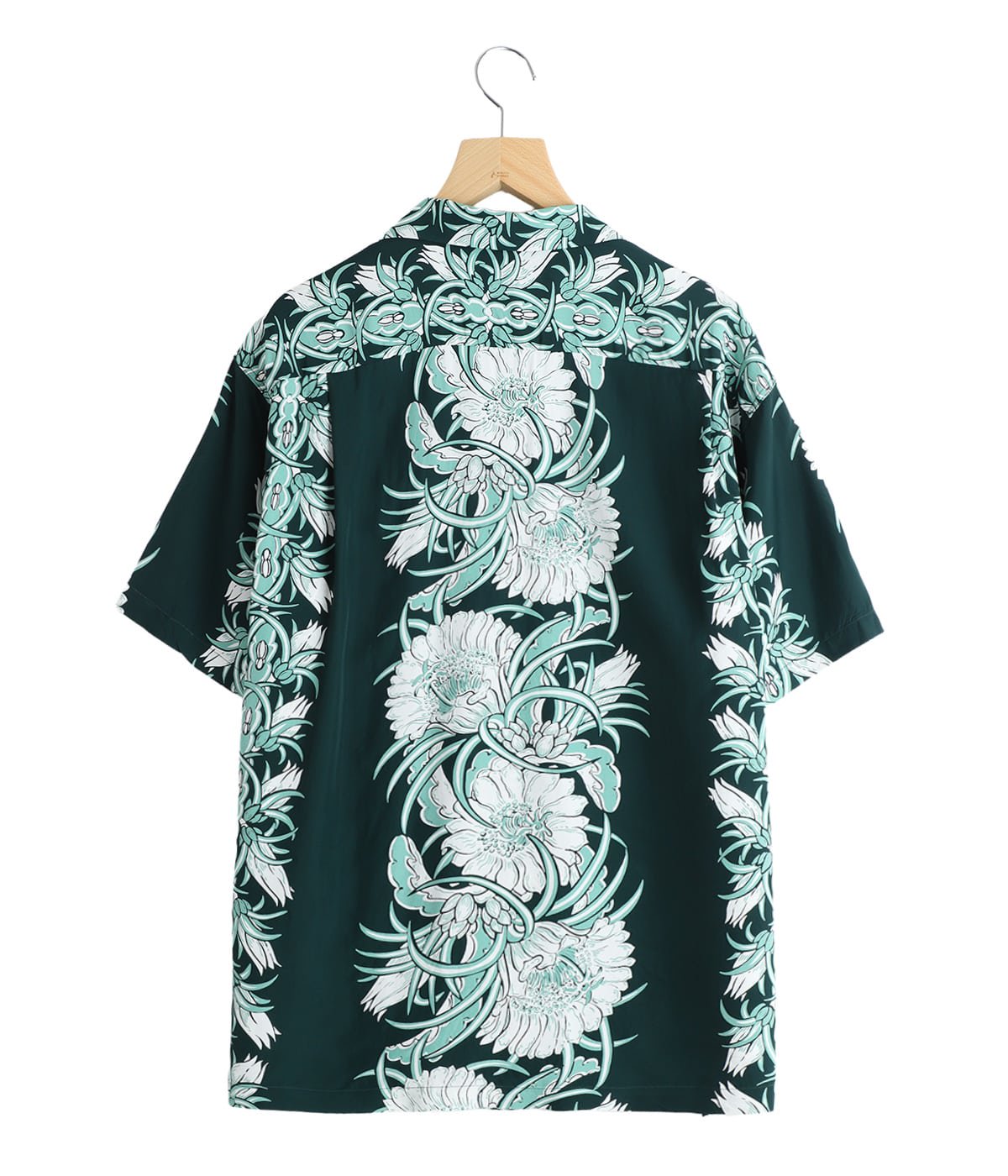 NIGHT BLOOMING CEREUS BORDER“ S/S RAYON HAWAIIAN SHIRT | SUN SURF
