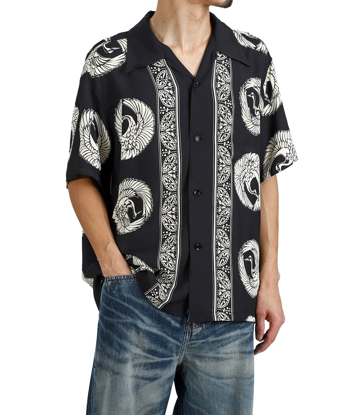 ORIENTAL BORDER“ S/S RAYON HAWAIIAN SHIRT | SUN SURF(サンサーフ
