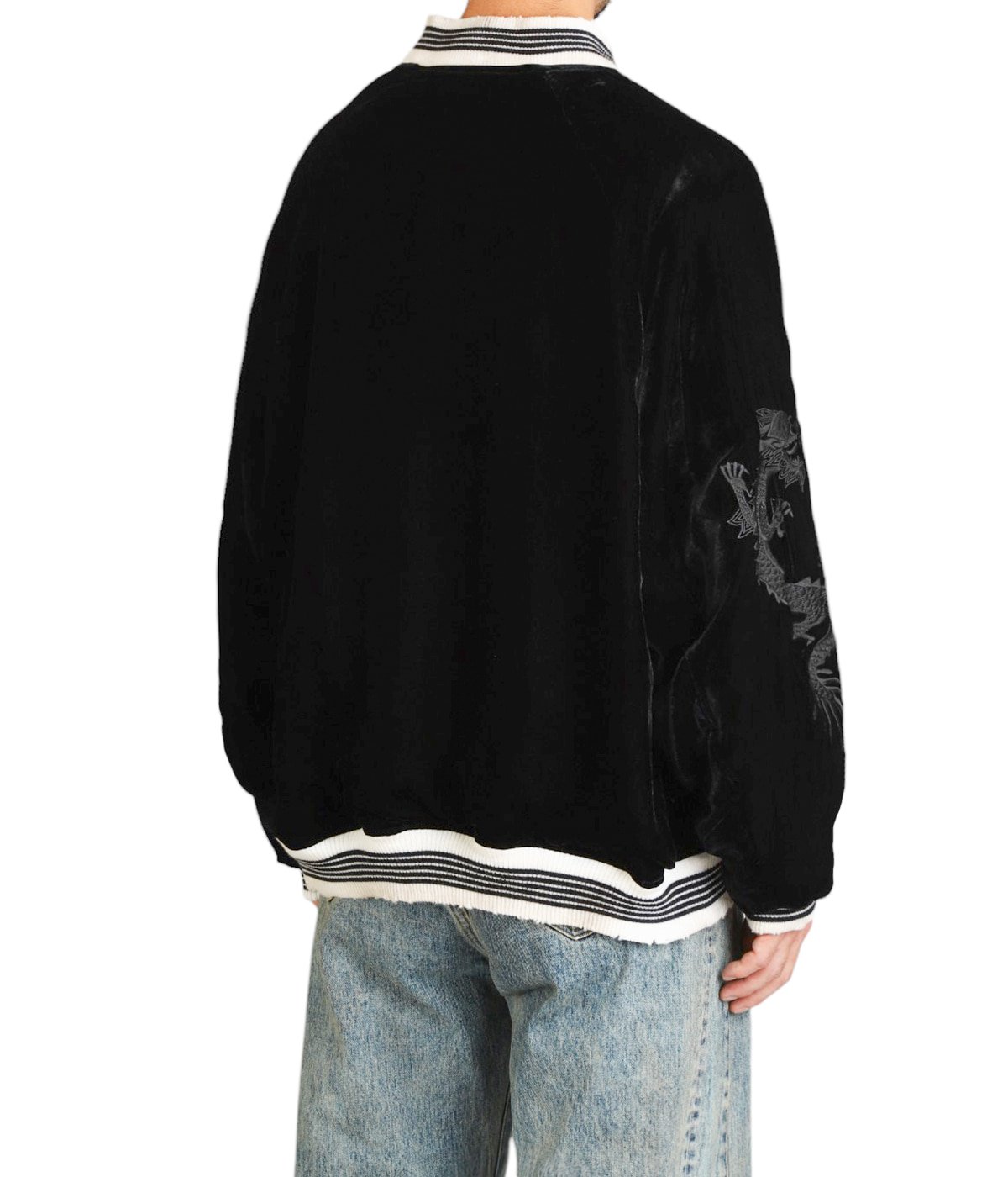 VINTAGE SATIN / VELVET REVERSIBLE ZIP JACKET | ssstein