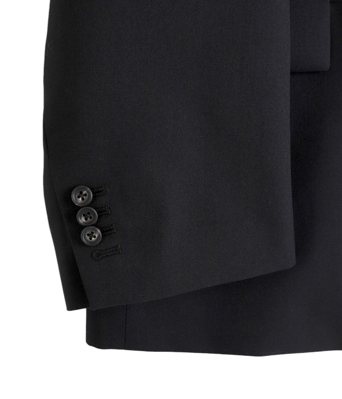 シュタインss ベルベットノーカラージャケット stein | シュタイン NO COLLAR BELTED JACKET(BLACK) / ノー