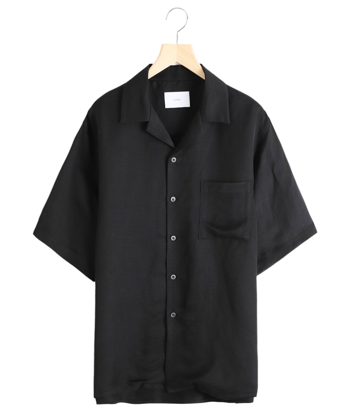 VIS/LI TWILL OVERSIZED OPEN COLLAR SS SHIRT | ssstein