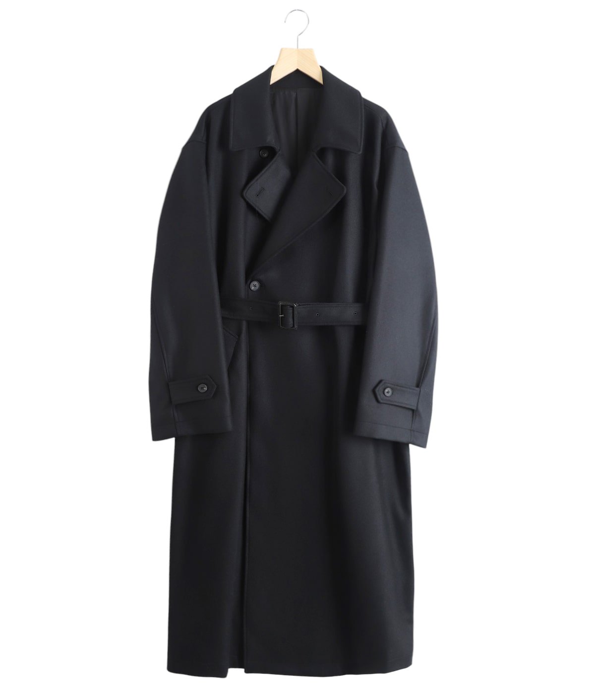 ジャケット・アウター stein 22AW Melton Double Breasted Coat stein MELTON DOUBLE BREASTED COAT・BLACK - tity