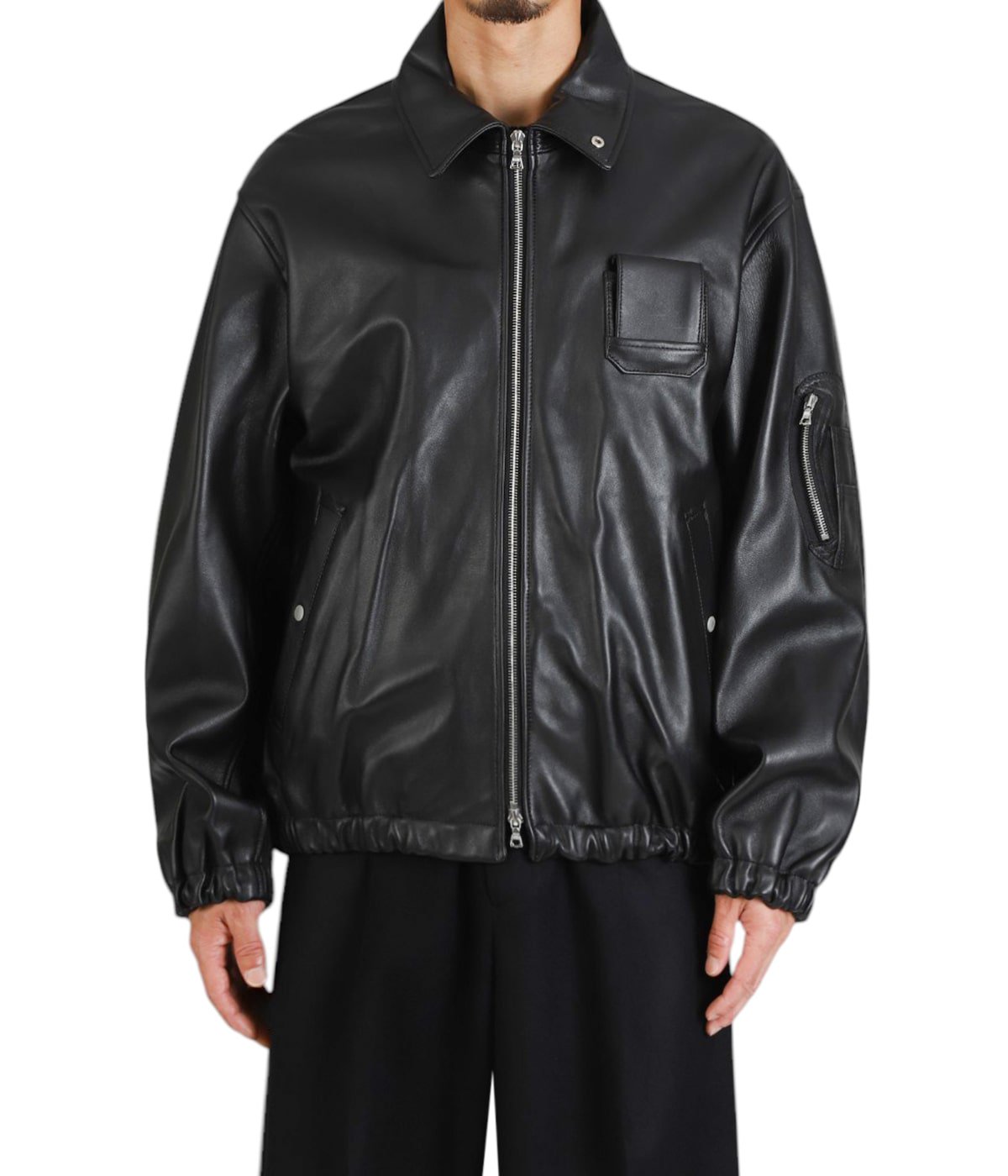 SHEEP LEATHER FLIGHT JACKET | ssstein(シュタイン) / アウター SHEEP LEATHER FLIGHT JACKET | ssstein(シュタイン) / アウター