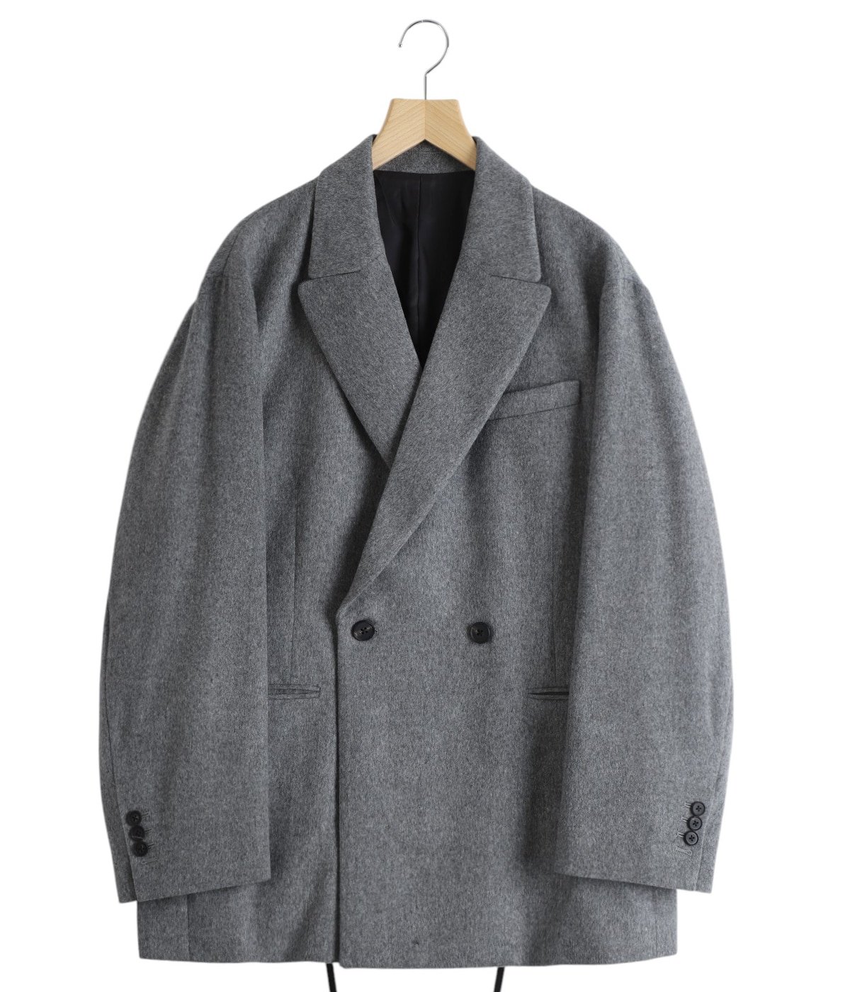 W/CA BEAVER BACK SLASH PEAK LAPEL JACKET | ssstein(シュタイン