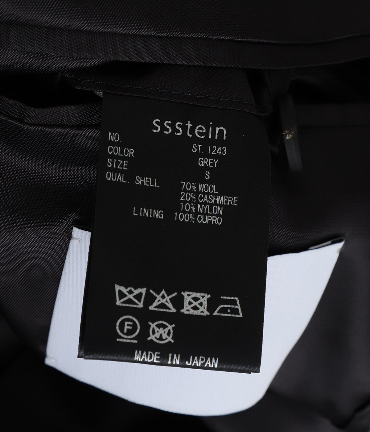 W/CA BEAVER BACK SLASH PEAK LAPEL JACKET | ssstein(シュタイン 
