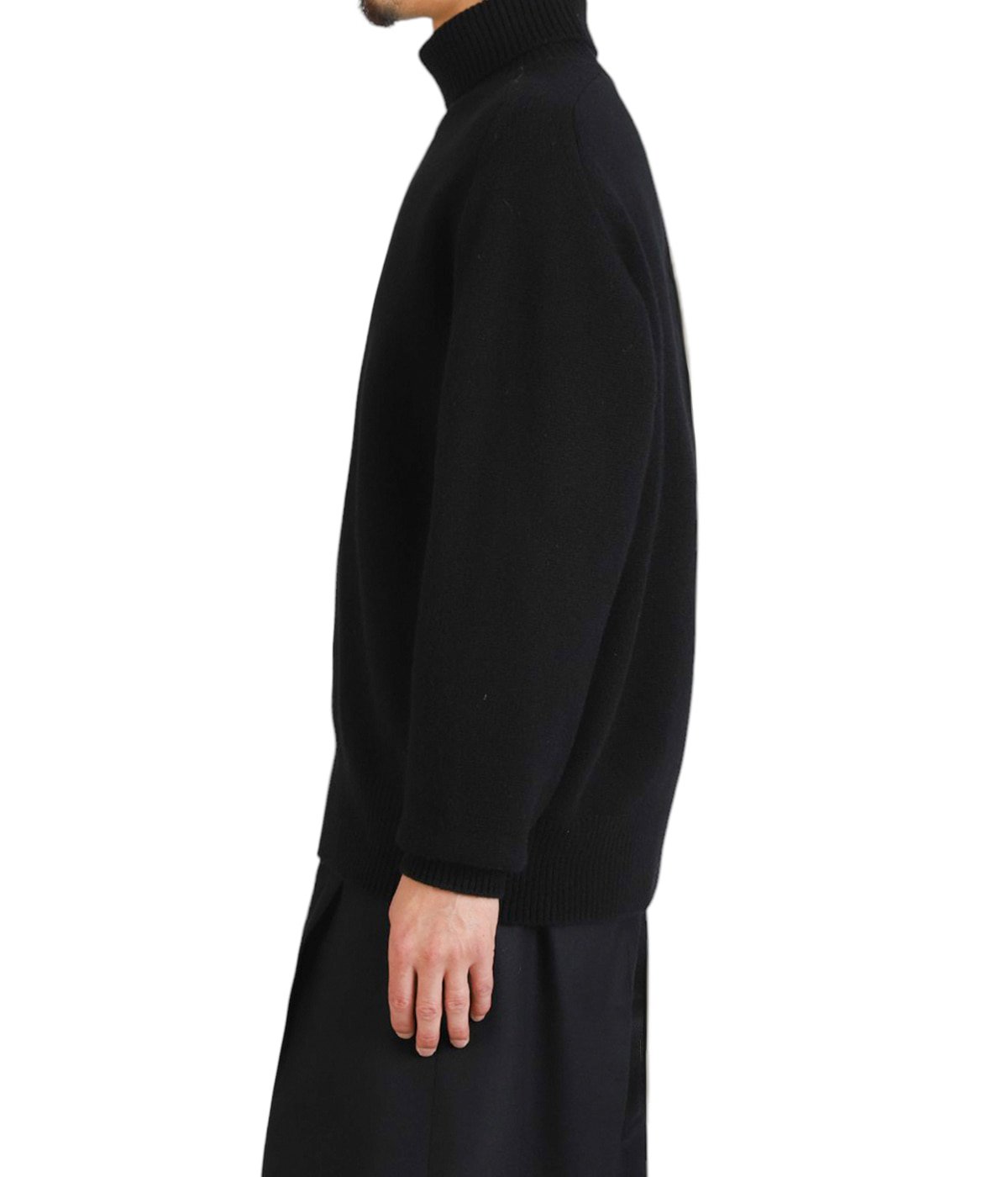 スコッティキャメロン　ジップアップセーター ブラック　アドミラル　M ADRER（アドラー） セーター ニット fuwamochi half zip knit / フワ