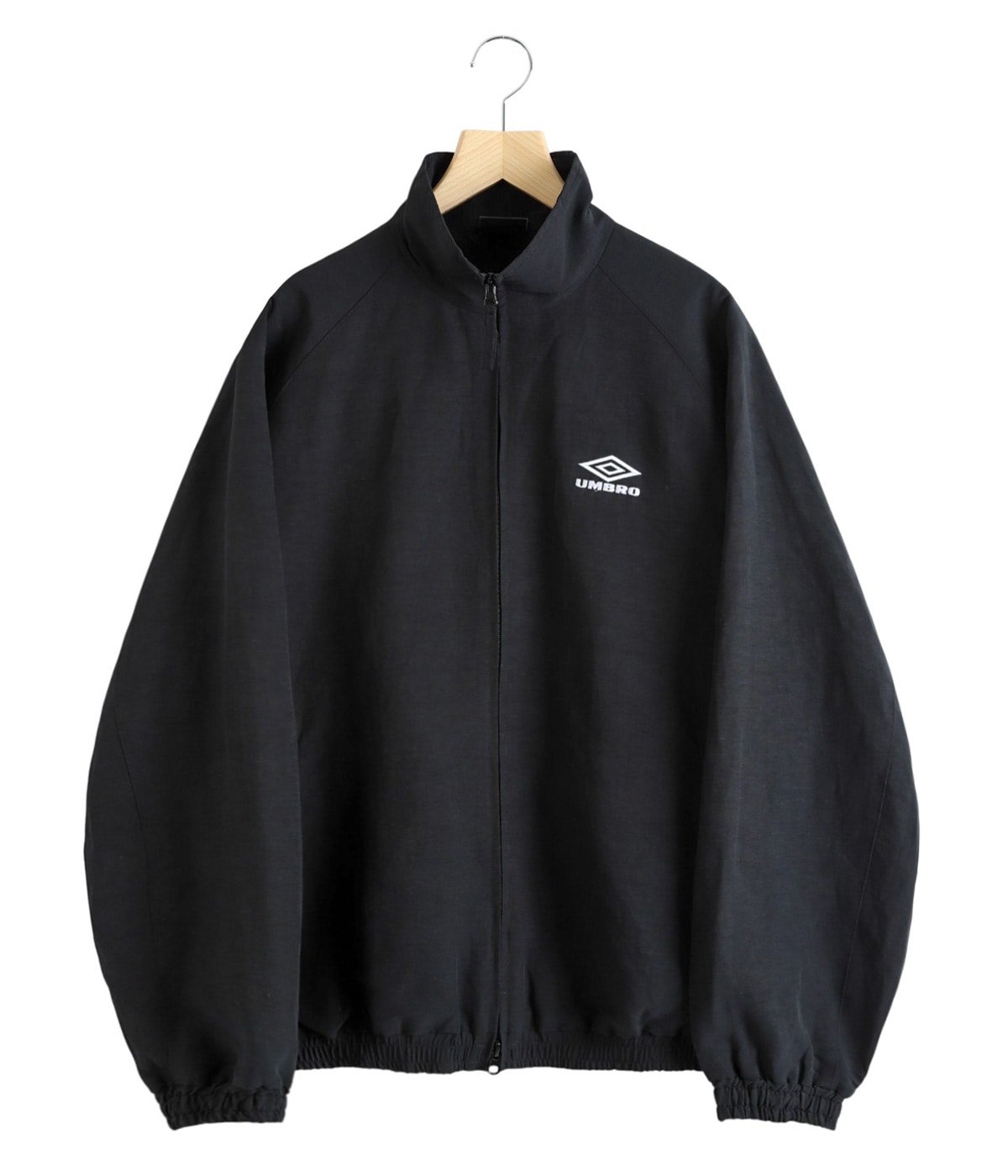 STONE  ブラック スウェットジャケット ssstein | シュタイン SHEEP LEATHER STAND COLLAR JACKET(BLACK