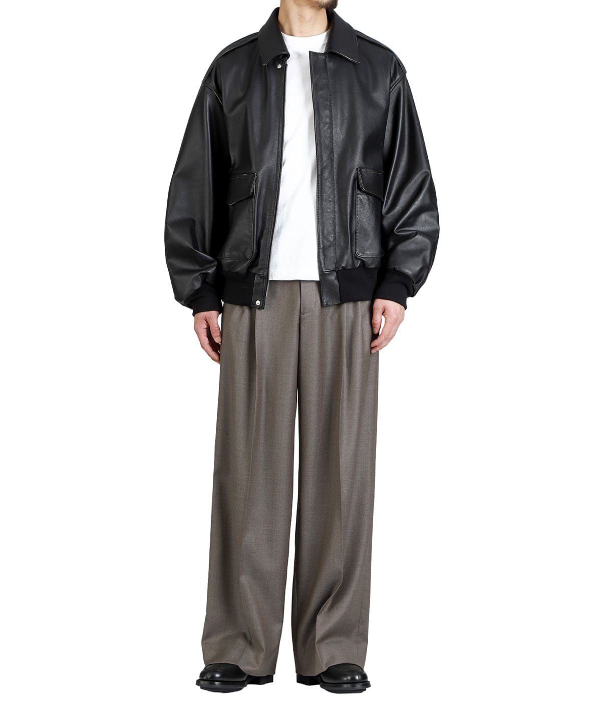 COW LEATHER VINTAGE FLIGHT JACKET | ssstein(シュタイン) / アウター