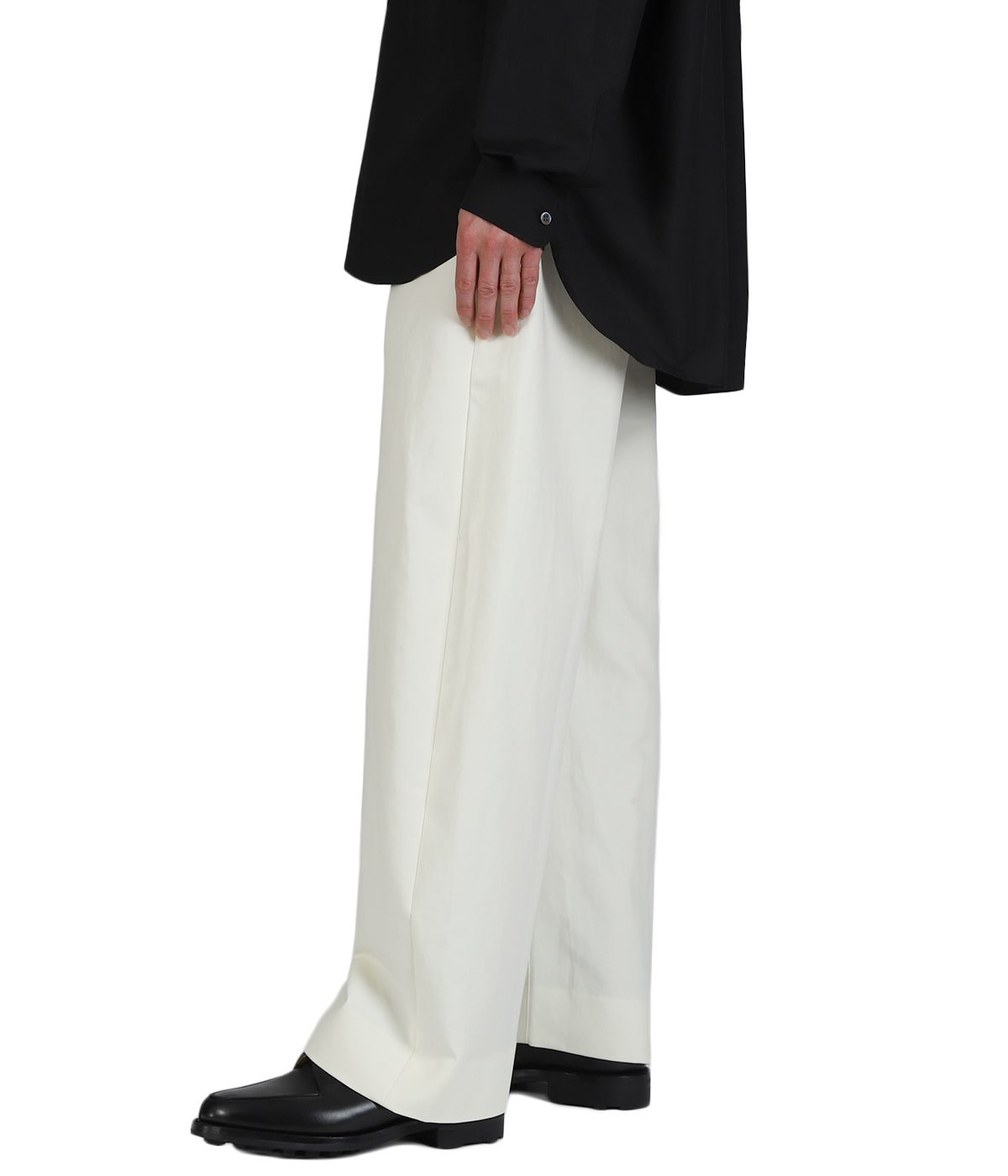 DOUBLE WEAVE COTTON ROUND PANTS | ssstein(シュタイン) / パンツ