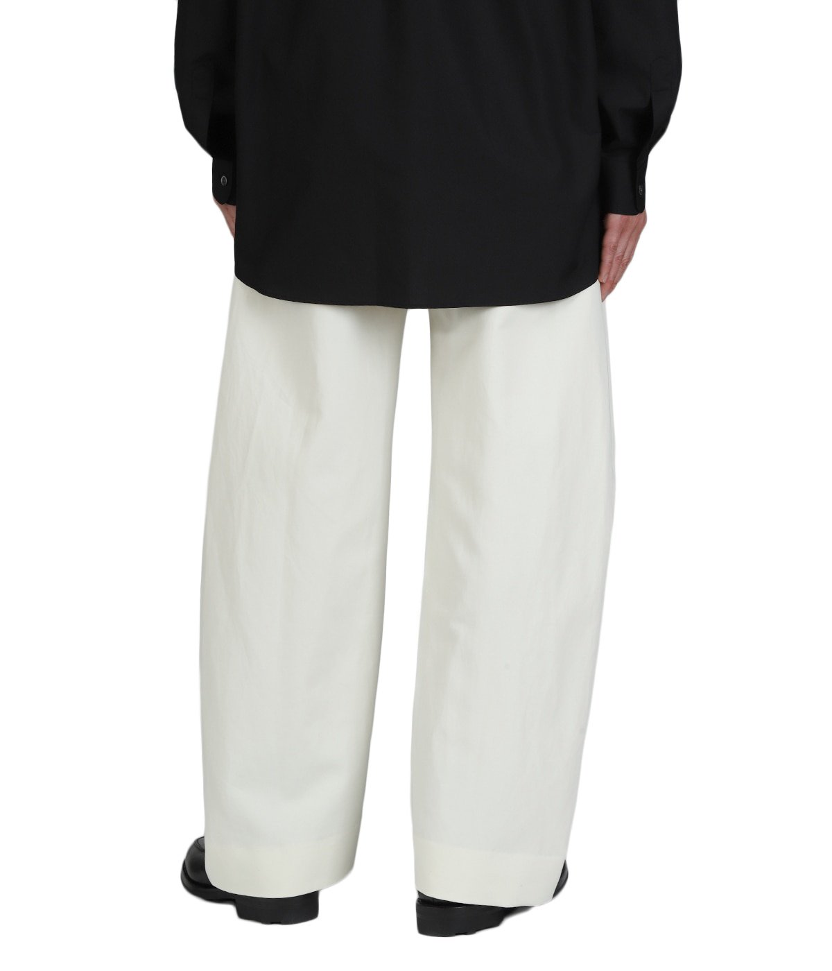 DOUBLE WEAVE COTTON ROUND PANTS | ssstein(シュタイン) / パンツ
