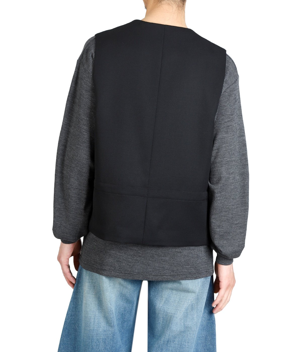 WOOL GABARDINE BELTED VEST | ssstein(シュタイン) / トップス ベスト