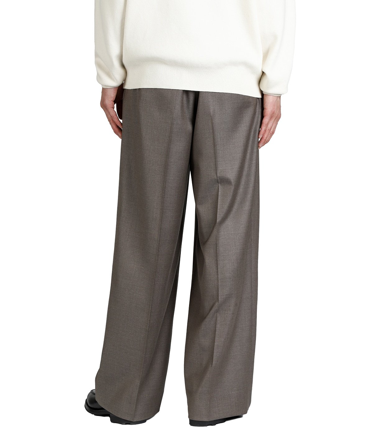 EXTRA FINE WOOL LONG WIDE TROUSERS | ssstein(シュタイン) / パンツ