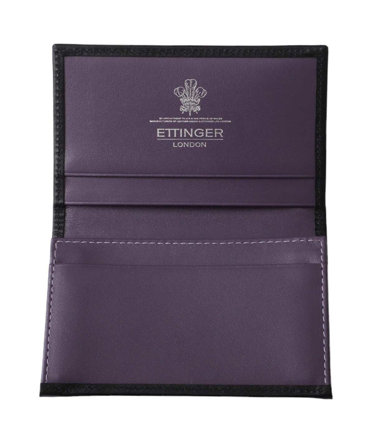VISITING CARD CASE BLK/PPL | ETTINGER(エッティンガー
