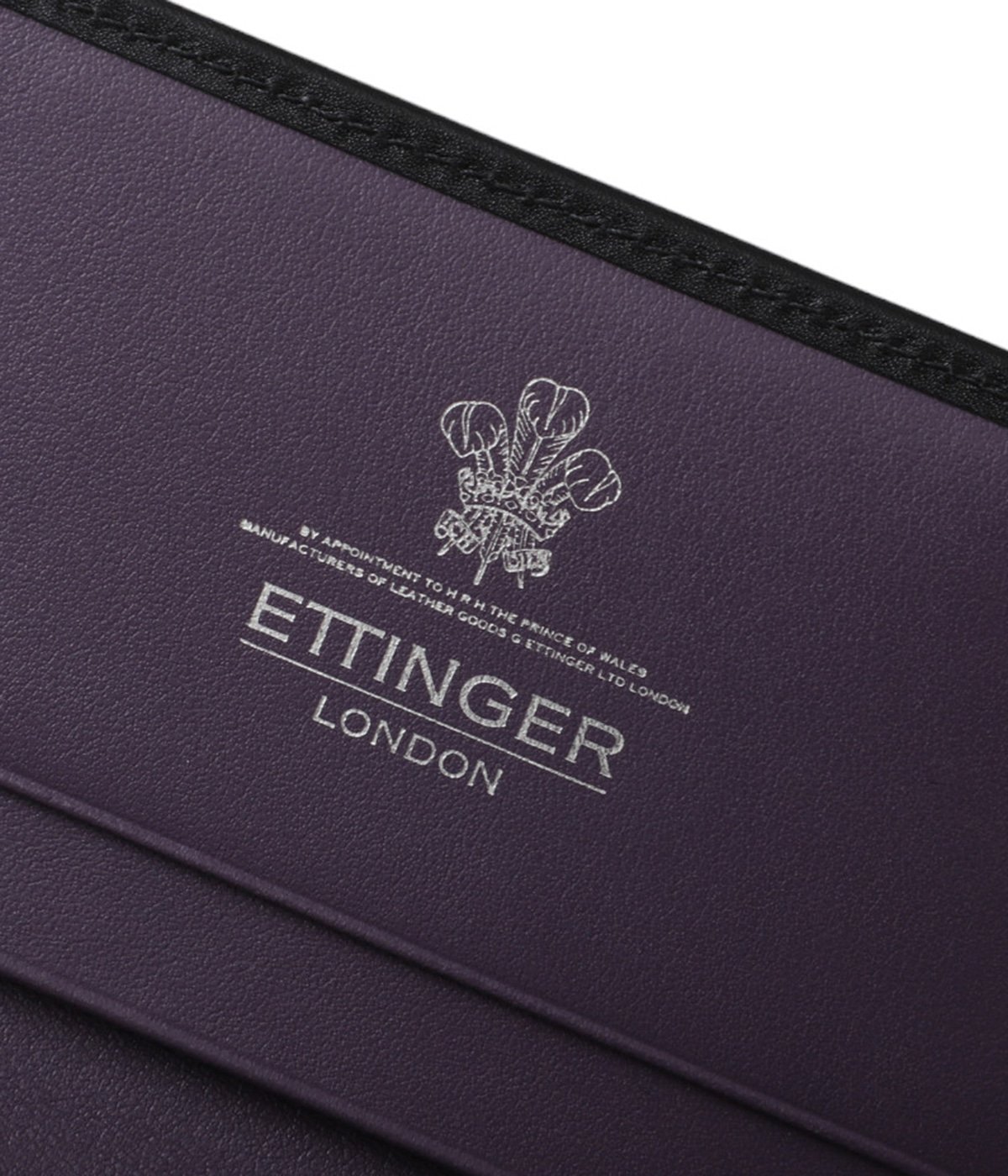 VISITING CARD CASE BLK/PPL | ETTINGER(エッティンガー 