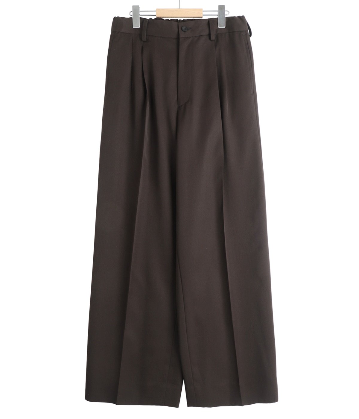 パンツ ssstein / EASY LONG WIDE TROUSERS ssstein EASY LONG WIDE TROUSERS ・DARK BROWN - tity
