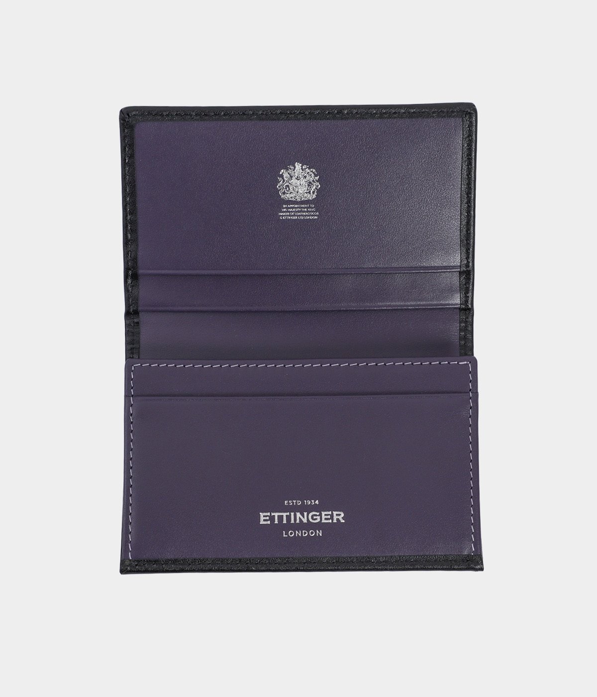 VISITING CARD CASE BLK/PPL | ETTINGER(エッティンガー