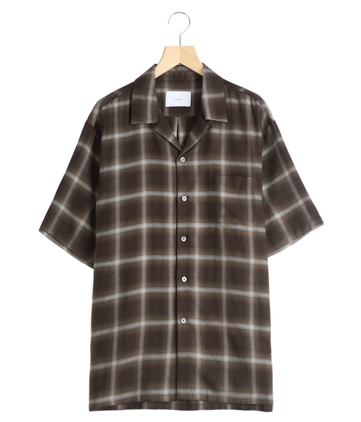 LY/VIS CHECK OVERSIZED OPEN COLLAR SS SHIRT | ssstein(シュタイン
