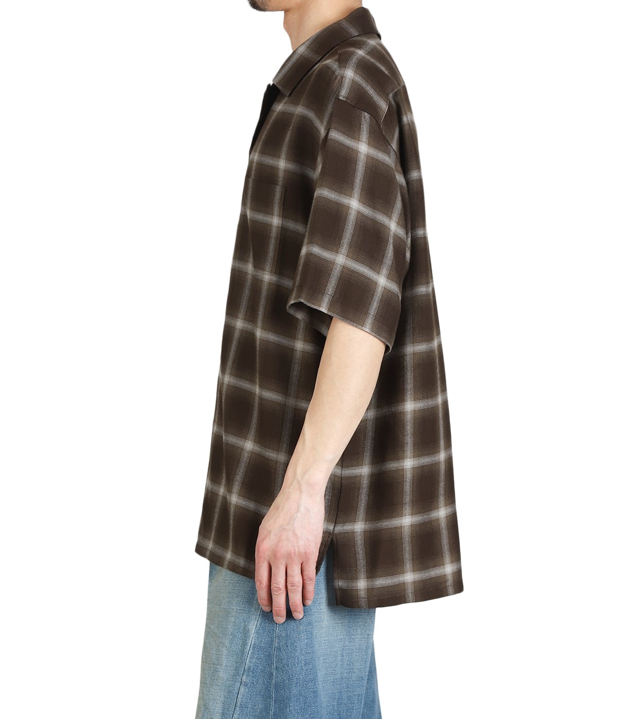 LY/VIS CHECK OVERSIZED OPEN COLLAR SS SHIRT | ssstein(シュタイン