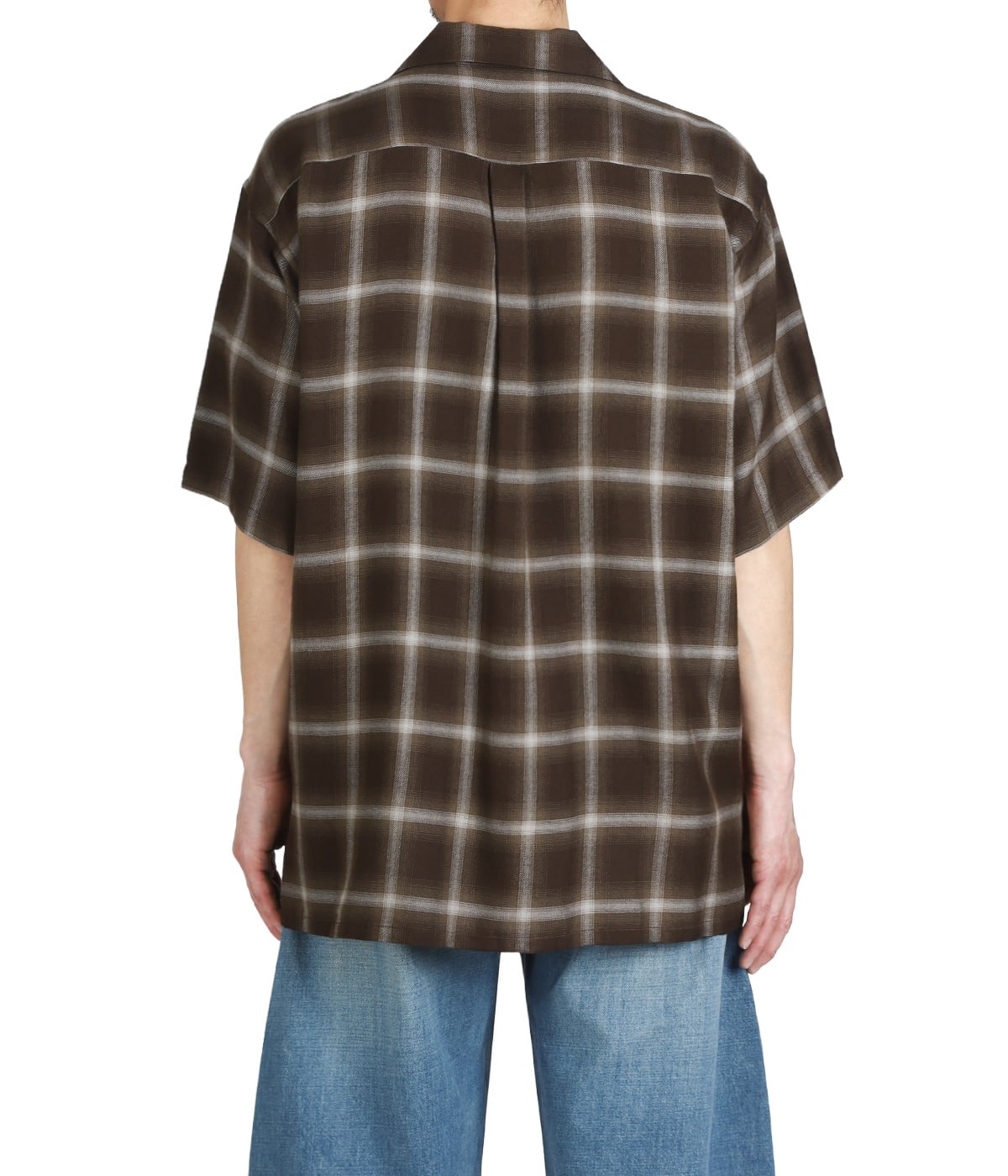 LY/VIS CHECK OVERSIZED OPEN COLLAR SS SHIRT | ssstein(シュタイン